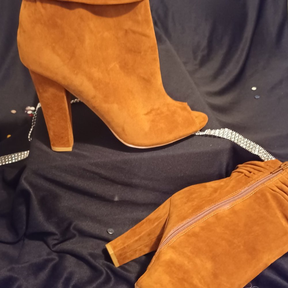 Open Toe Booties - Picture 2 of 7